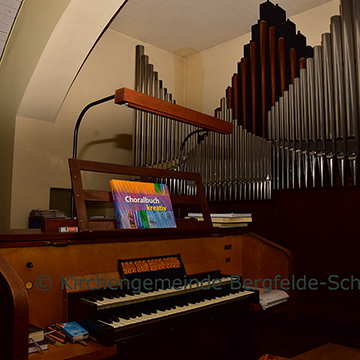 Orgel in der Kirche Bergfelde